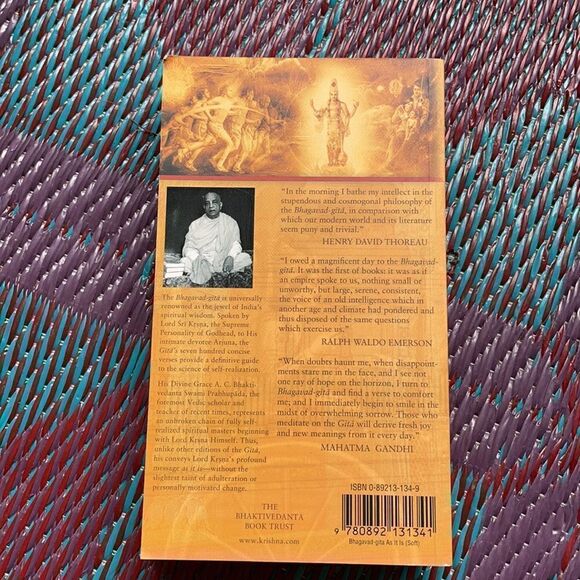 BHAGAVAD GITA AS IT IS Soft Cover Book - Picture 3 of 3